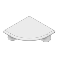 MODULAR SOLUTIONS POLYAMIDE PART END CAP 45MM X 45MM ROUND CORNER LIGHT GRAY